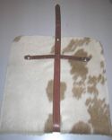 Laptop Case Tan Hair-On Cowhide 2 small