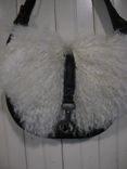 Wooly Leather Shoulder Purse 1 small