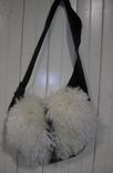 Wooly Leather Shoulder Purse 6 small