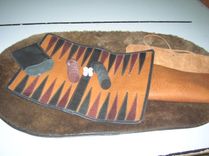 Leather Backgammon Set 4 small