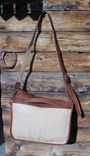 Leather Custom Messenger Bag 2 small