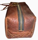 Grain Leather Dopp Kit - Man's Shaving Kit 2 small