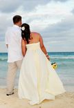 Convertible Wedding Gown With Small Train -- 300 Colors Available 4 small