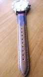 Hand Painted Custom Leather Band Wrist Watch "Sweetest Desire" 2 small