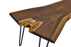 Live Edge Coffee Table, Modern Coffee Table, Coffee Table With Hairpin Legs, Walnut Coffee Table 2 small