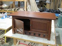 Arts-And-Crafts Pagoda Coffee Table And Blanket Chest 2 small