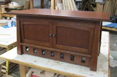 Arts-And-Crafts Pagoda Coffee Table And Blanket Chest 3 small