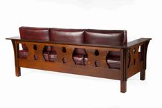 Arts-And-Crafts Settle And Ottoman 3 small