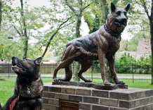 Bronze German Shepherd Memorial | Life Size Bronzes - Custom Bronze Statues - Lost Wax Casting 2 small
