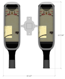 (Floor To Ceiling / Pillar Series) Double Bottle Divide Wine Display 5 small