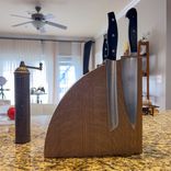 Knife Block - Solid Oak - Sunny Afternoon 3 small