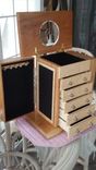5 Drawer Jewelry Box With Birds Eye Maple 2 small