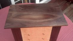 5 Drawer Wooden Jewelry Box With Birds Eye Maple 6 small