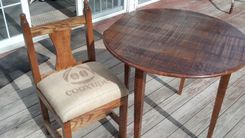 Rustic Cherry Swing Leg Table 4 small