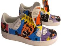 Scarface Air Force 1/Custom Shoes/ Hand Painted Shoes 2 small