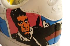 Scarface Air Force 1/Custom Shoes/ Hand Painted Shoes 4 small