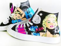 Marilyn Monroe Converse (Hand Painted) 1 small