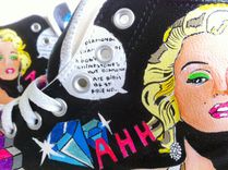 Marilyn Monroe Converse (Hand Painted) 2 small