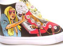 Lady Gaga Converse (Hand Painted) 4 small
