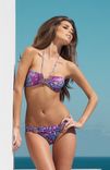 Eilat Leopard Print Purple Bikini- Hand Made Bikini- Swarovski Pearls Bikini 1 small