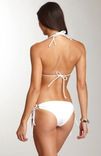 Cannes White Bikini- Hand Made Bikini- Swarovski Pearls Bikini 2 small
