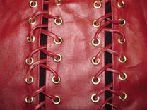 Tie-Me-Up Laced Leather Dog Clothes 2 small