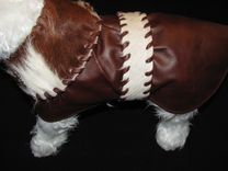 Western Leather And Hair-On Cowhide Dog Clothes 3 small