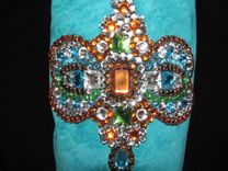 Butterfly Bling Leather Dog Coat 4 small