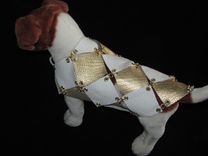60'S Mod Retro Checkerboard Leather Dog Clothes 5 small