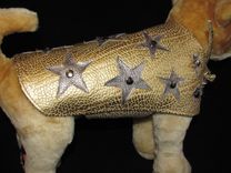 Starry, Starry Nite Metallic Leather Dog Coat 2 small
