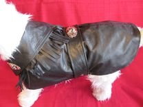 Biker Buddy Leather Dog Clothes 2 small