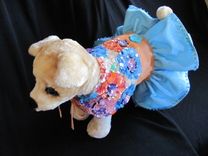 Floral Bling Sequin Dog Clothes 1 small