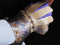 Mosaic And Gold Leather Dog Clothes 2 small