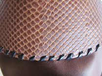 Western Tooled Leather Horse Head Buckle Dog Coat 4 small