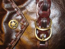 Retro 70s Hippie Style Belted Leather Dog Coat 5 small