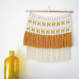 Woven Wall Hanging, Wall Decor, Weaving Tapestry Wall Hanging, Macrame Decoration 4 small