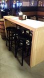 Reclaimed Bowling  Alley Cafe Tables For Comix At The Mohegan Sun Casino In Uncasville, Ct 4 small