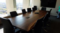 Live-Ish Edge Conference Table In Walnut 1 small