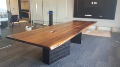 Live-Ish Edge Conference Table In Walnut 4 small
