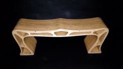 Modern Maple Spider Web Bench 2 small