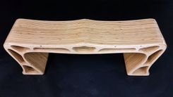 Modern Maple Spider Web Bench 5 small