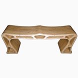 Modern Maple Spider Web Bench 1 small