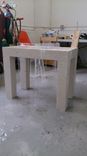 Cast Concrete Side Table In The Parsons Style 2 small