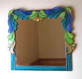 Art Deco Stained Glass Mirror 1 small