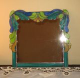 Art Deco Stained Glass Mirror 4 small