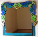 Art Deco Stained Glass Mirror 5 small