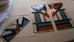 Southwest Style Stained Glass Panel 3 small