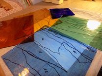 Ocean And Seagull Stained Glass Window 5 small