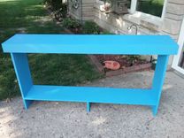 Console Table Sofa Table Reclaimed Wood Country Blue Console 4 small