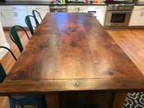 Reclaimed Kitchen Island With Open Shelving And Wood Top 2 small